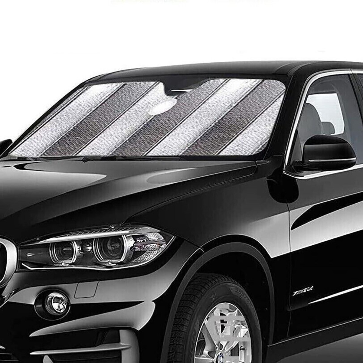 Parasole Per Auto Pieghevole 140x70 Cm - Protezione UV E Calore, Con Ventosa, Per Auto, SUV E Camion - Foto 9