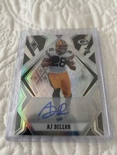 2020 panini phoenix football RC AJ Dillon Auto Silver 🔥