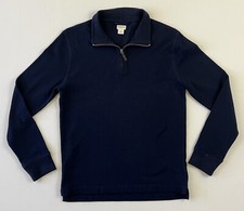 Crewcuts Boys Mock Neck Pullover 1/4 Zip Sweater Navy Blue XL 0009