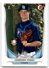 2014 BOWMAN DRAFT PICKS & PROSPECTS CAMERON VARGA TAMPA BAY RAYS #DP57