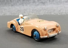 VINTAGE DINKY TOYS TRIUMPH TR2 #111 W/BOX MECCANO MADE IN ENGLAND NR MINT