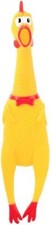 Screaming Large Rubber Chicken Shrilling Squeeze Prank Flexible Dog Toys Gifts