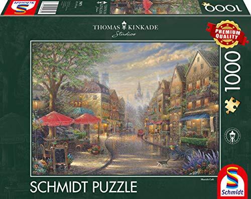 Schmidt Spiele 59675 Thomas Kinkade, Cafe In München, 1.000 Teile