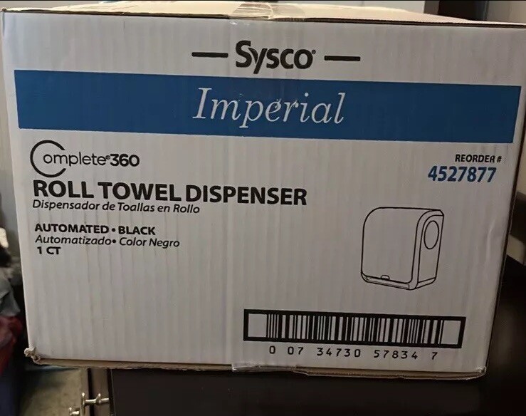 Distributeur De Papier Toilette Sysco 360 Noir - Modèle Z-100190-01 - Neuf