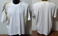  ADIDAS  T-SHIRT CLIMA COOL  CORSA RUNNING CALCETTO  TG. XL BIANCO NERO ORO 