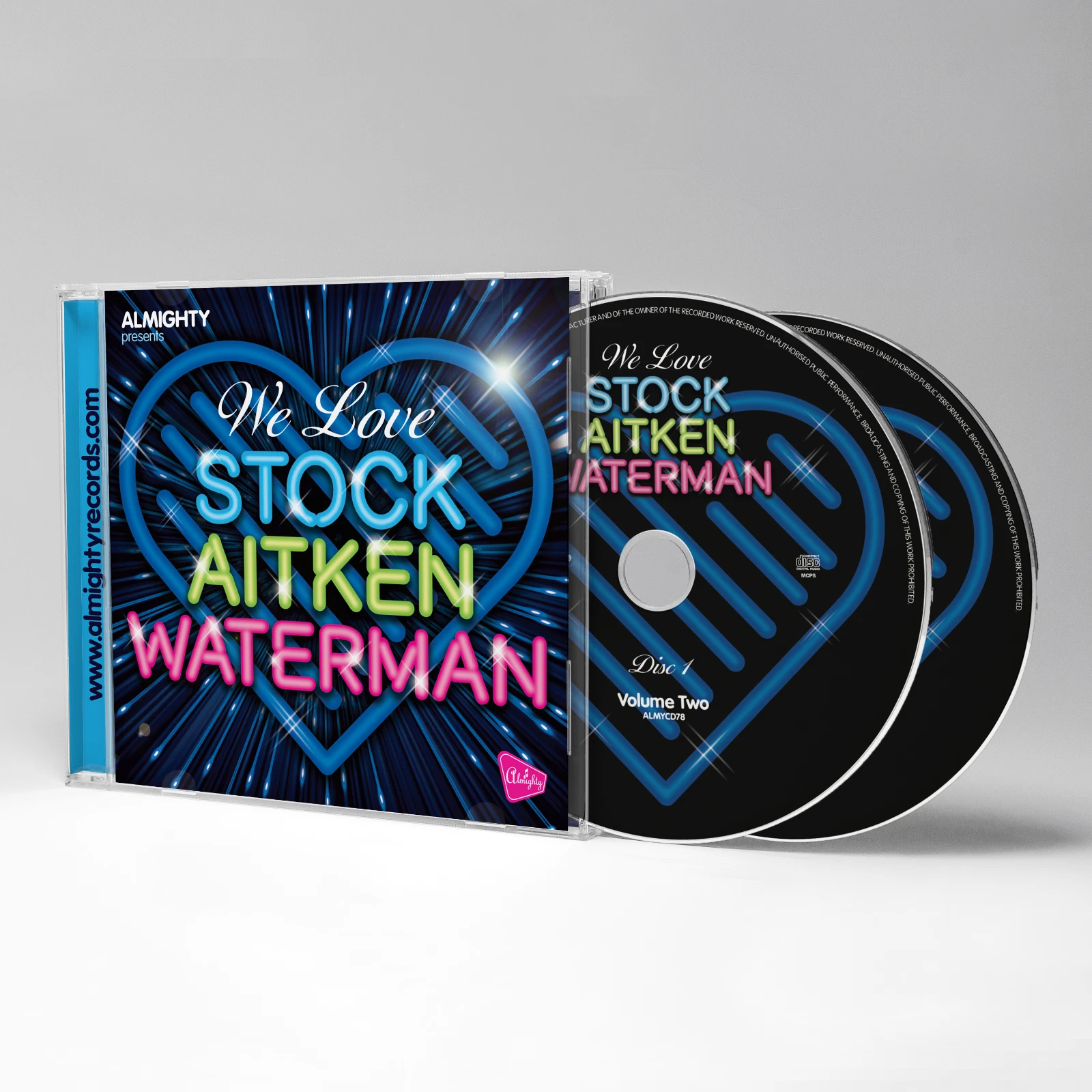 VARIOUS - WE LOVE STOCK AITKEN WATERMAN VOLUME 2 ALMYCD078 NEW 2CD ALBUM