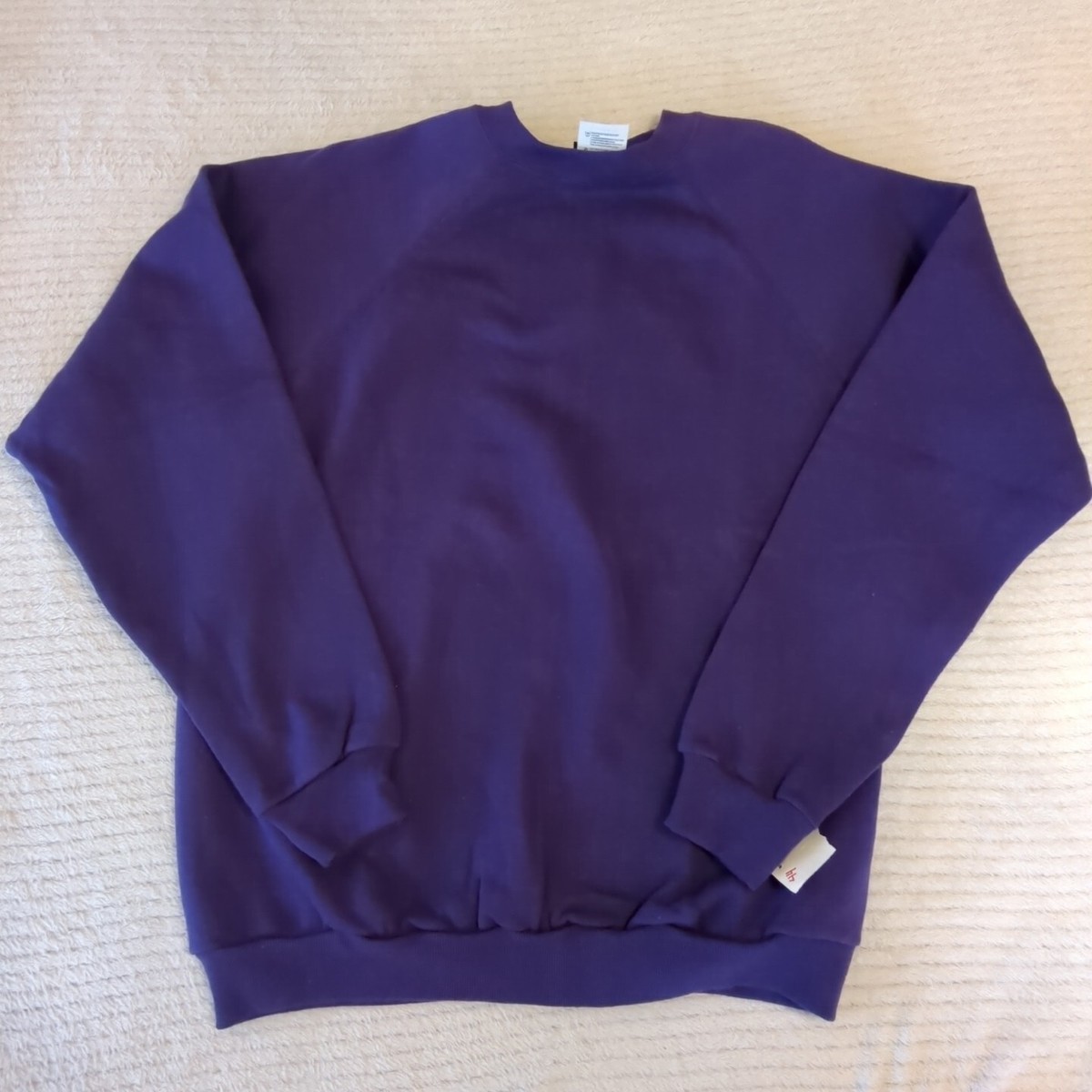スウェット・トレーナー Needles Velvet sweatshirt Purple Ultra Fleece Sweatshirt Womens Sz M Purple Made USA NWT