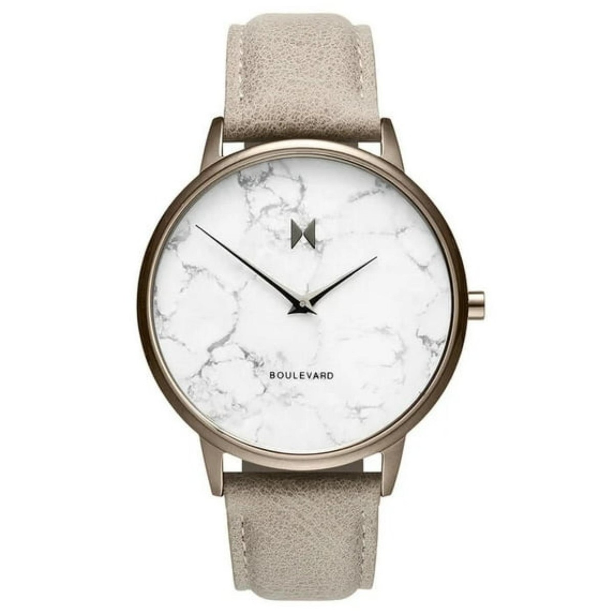 MVMT women’s boulevard crescent marble genuine leather 38mm watch MVMT Boulevard Crescent Marble Stainless Steel Women main image 2