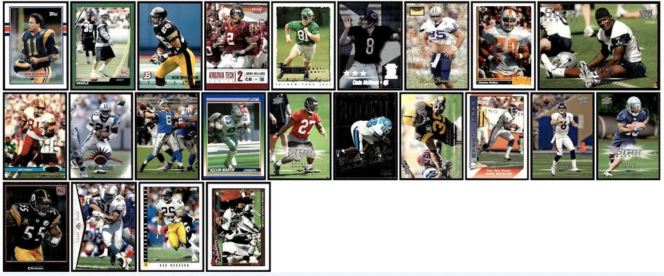 Mixed Lot of 100 Football Sports Cards 1987-2014 Pittsburgh Steelers - Image 3 of 3