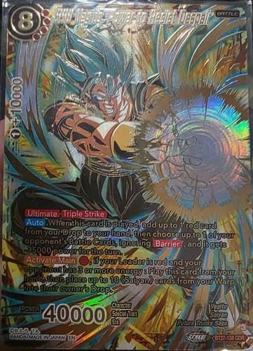 SSB Vegito, Power to Resist Despair [GDR] BT27-138 Dragon Ball Super: History of Z card