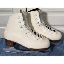 Riedell Youth White Ice Skates Size J12 Stock 15W