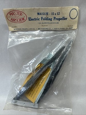 Vintage NOS Master Airscrew Electric RC Glider Flooding Propellor 15x12 MA1512E