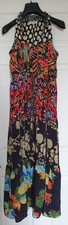 Laraethnics multicoloured Long patchwork Maxi dress size TU