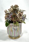 Lg. Jane Hutcheson Gorham Vase Fleurs des Siecles Enameled Flowers MINT — photo 4