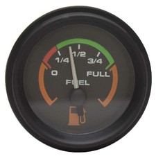 Beede Boat Fuel Level Gauge 945194 | Inboard/Outboard 2 Inch Black