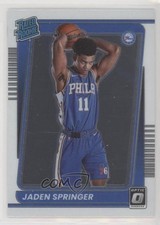 2021-22 Panini Donruss Optic Rated Rookie Jaden Springer #197 Rookie RC nh3