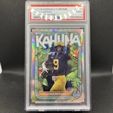2023 Bowman Chrome U JJ McCarthy Rc The Big Kahuna ROOKIE Card PSA 9 Vikings