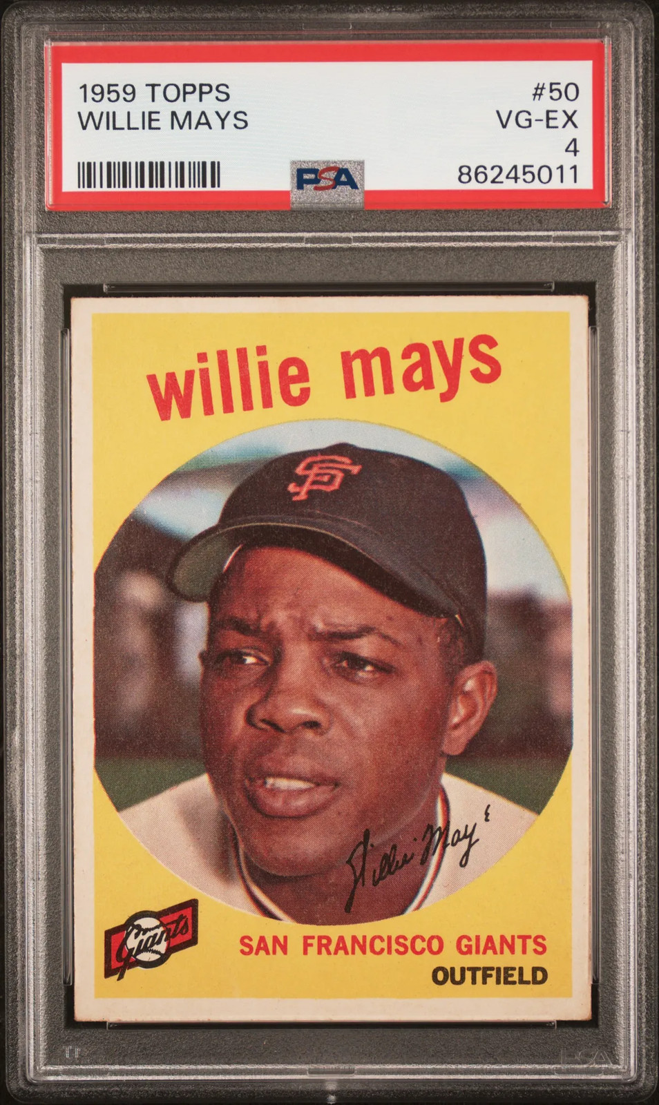1959 Topps Willie Mays #50 PSA 4
