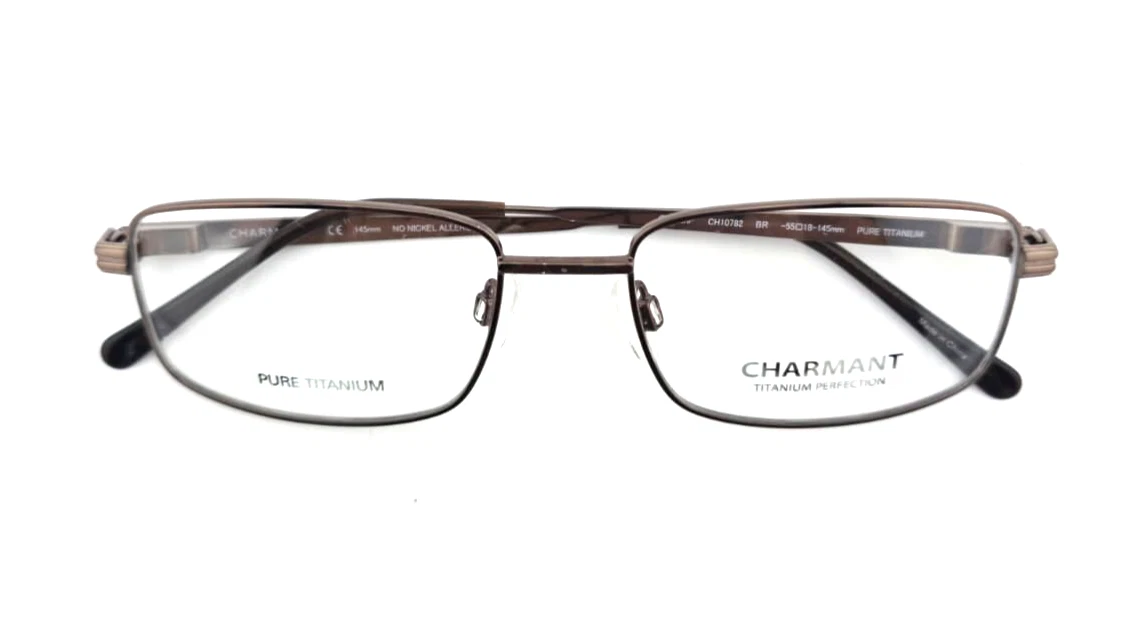 CHARMANT TITANIUM PERFECTION Glasses CH10973  AUTHENTIC EYEGLASSES 55-18-145 Charmant Frame Eyeglass Frames for sale | eBay main image 3