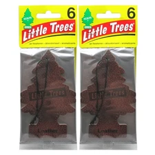 Little Trees Leather Air Freshener – Long-Lasting Scent, 12 Count
