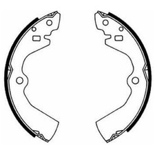 Bremsbackensatz hinten für Nissan Primera P10 W10 WP11 Stanza T11 Sunny | 19583