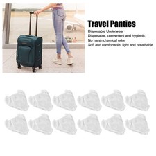 50pcs Unisex Disposable Underwear White Nonwoven Travel Panties for Outdoor