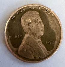 1924 (P) Philadelphia Lincoln Wheat Cent/Penny - Circulated