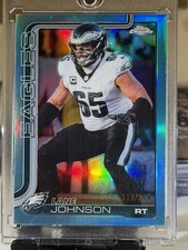 2025 Topps Chrome Lane Johnson Eagles Teal Aqua Refractor  /299 Eagles