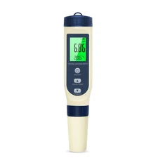 PH Tester Digital, 5 in 1 PH Meter for Water/Salinity Meter/Tds/Ec/Thermometer,