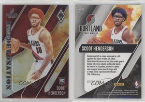 2023 Panini Phoenix Operation Detonation Red /125 Scoot Henderson #9 Rookie RC