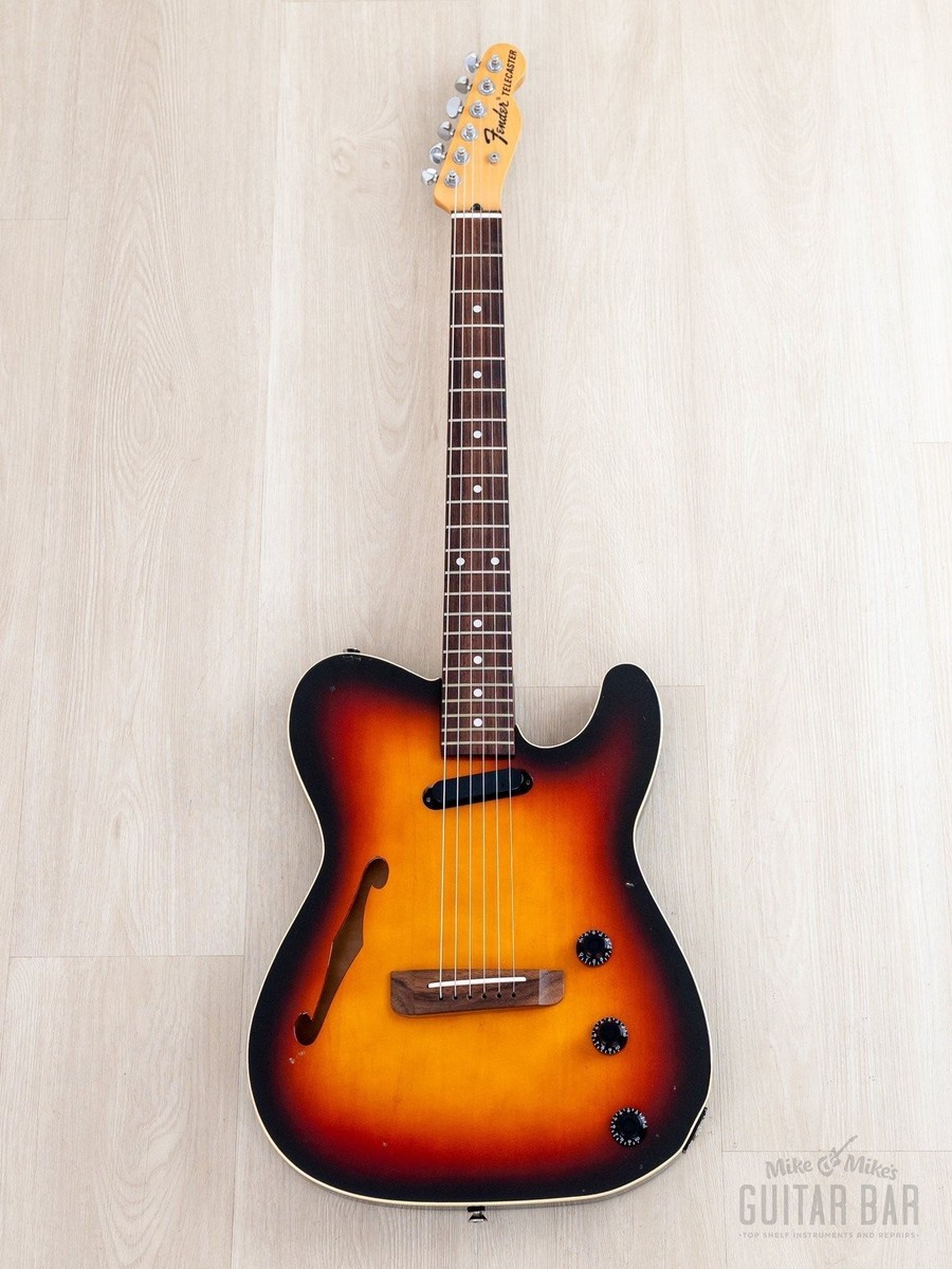 1996 Fender Thinline Telecaster TLAC-100 Sunburst Piezo & Lace