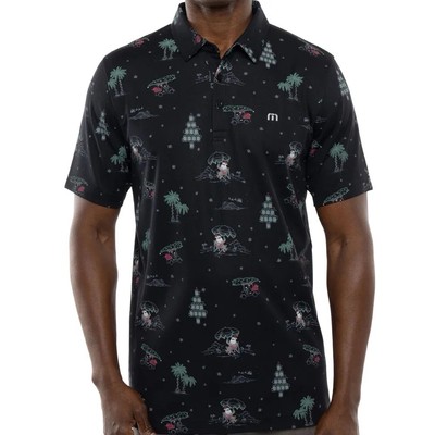 Travis Mathew Lifestyle Performance California Christmas Polo Mens Small Golf