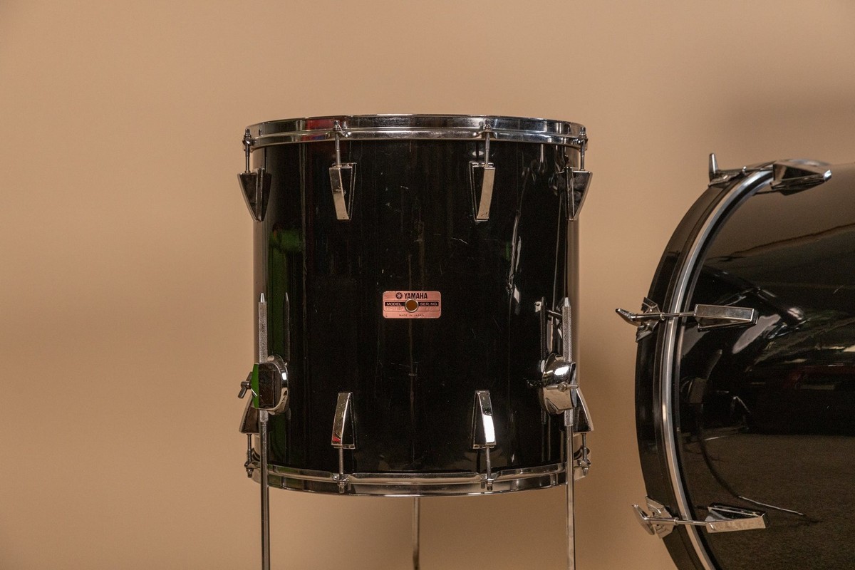 Vintage Yamaha 5000 Jet Black Drum Set 16x24 10x12 and 16x16 | eBay