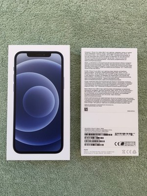 # OVP Original Appel iPhone 12, Black 128 GB Verpackung Leerbox Box Schachtel #