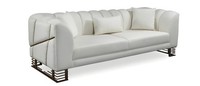 Designer Sofa 3 Sitzer Polstersofa Dreisitzer Couch Mit Kissen Wohnzimmer