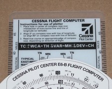 Cessna Pilot Center E6-B Flight Computer with Plotter Aviation Navigation E6B