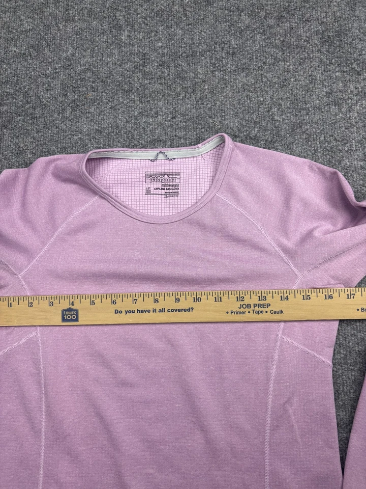 Patagonia Shirt Womens XS Purple Capilene Midweight Baselayer Crew Long Sleeve - Image 3 of 4