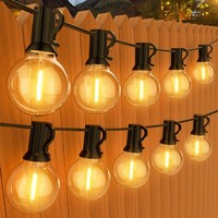 LED Lichterkette AußEn 45M Warmweiß G40 GlüHbirnen IP45 Wasserdicht Garten Party