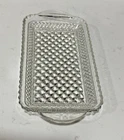 VTG Anchor Hocking Wexford Crystal Relish Tray Cranberry Dish Plate Clear Glass