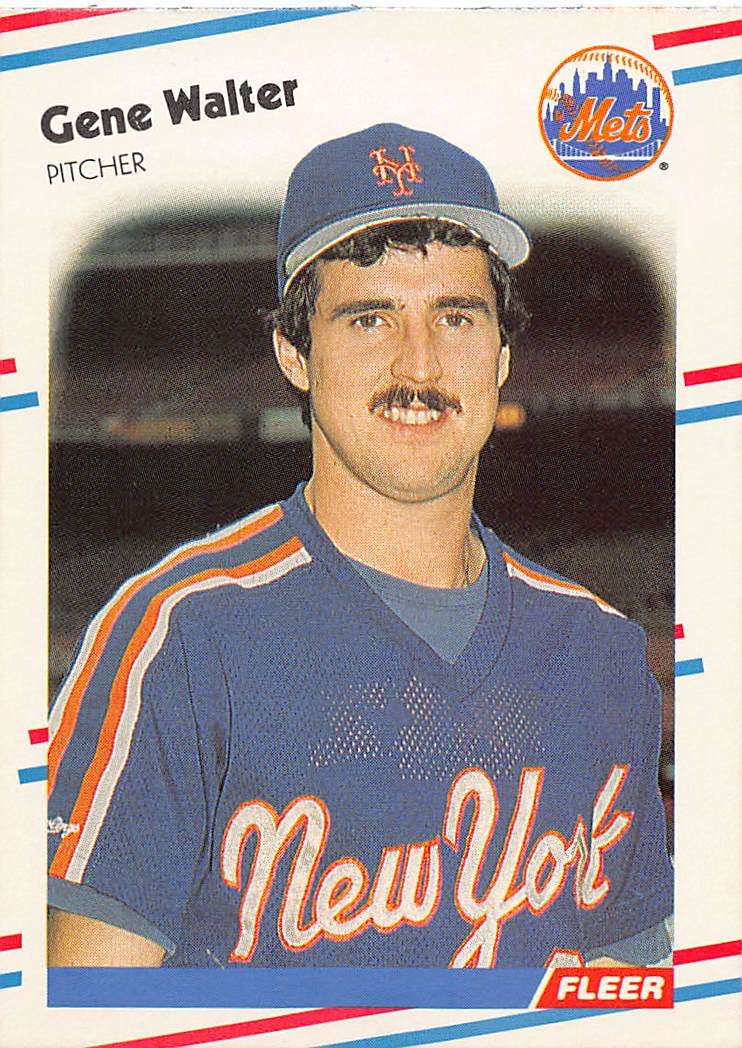Gene Walter 1988 Fleer 153 New York Mets BASEBALL Card