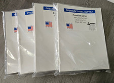 Premium Label Supply 800 new 8.5 x 5.5" labels 8.5 x 11" sheet sticker labels