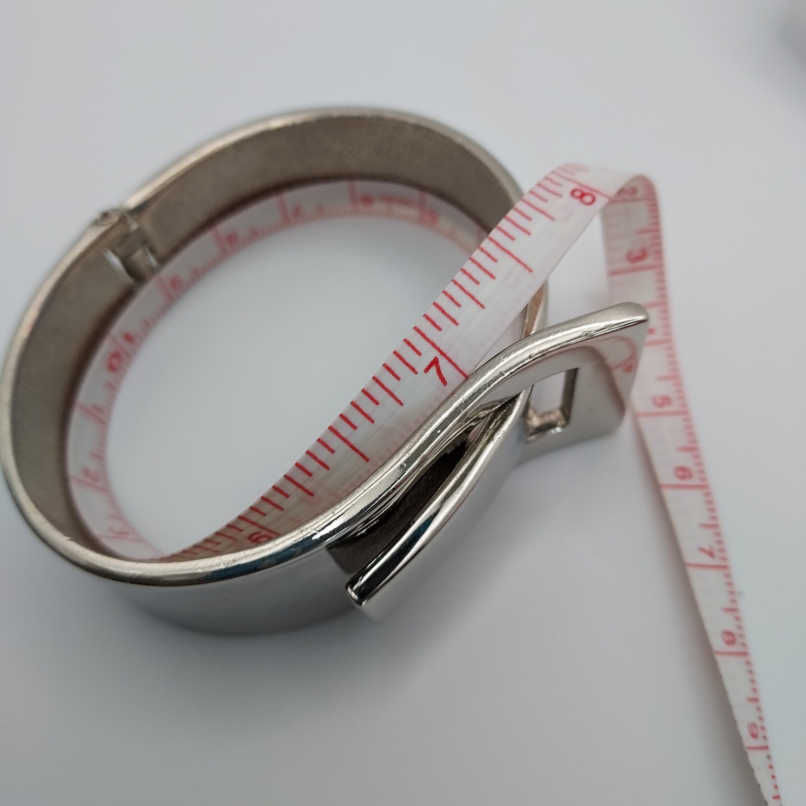 Vintage Jewelry Bangle Bracelet Silver Hinged  In… - image 13