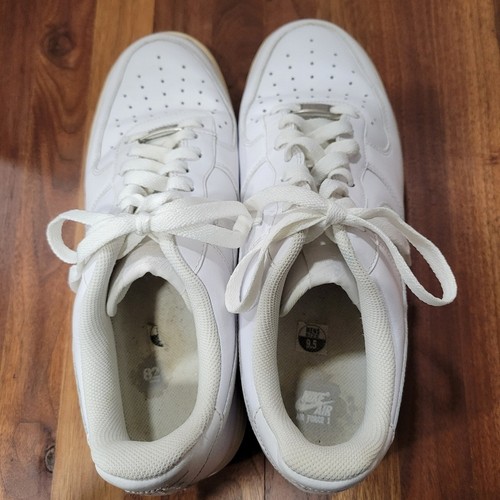 Nike Air Force 1 Low All White Leather 315122-111 2012 Men's Size 9.5 - Picture 7 of 15