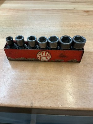 Mac Tools SAE Universal Swivel Impact Socket Set 3/8'' Drive 6 Point USA