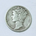 1942 D MERCURY DIME *90% SILVER, Circulated Coin, Free Shipping #6678