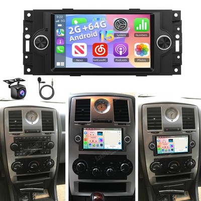 2=64G Für Chrysler 300C 2004-2008 Apple Carplay Android 15.0 Autoradio WIFI KAM