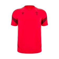 RUGBY WALIA – KOSZULKA TRENINGOWA POLY RED - MACRON - Sezon 2025/26