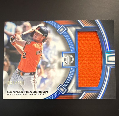 Topps 2025 Tribute Stamp of Approval Gunnar Henderson Blue MEM /150