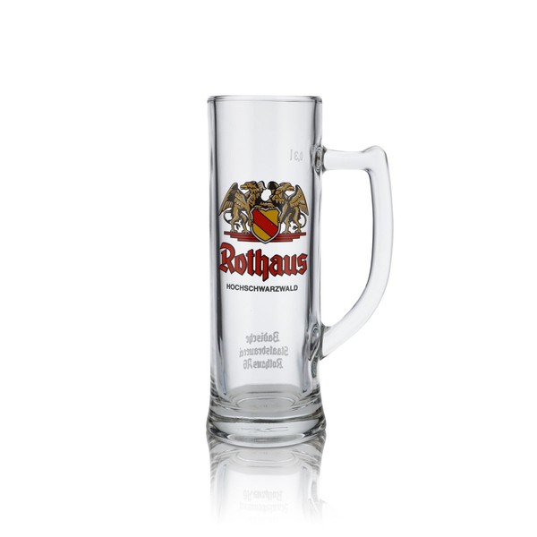Rothaus Bierkrug Glas 0,3L Seidel Humpen TannenzäPfle Badische Brauerei-image