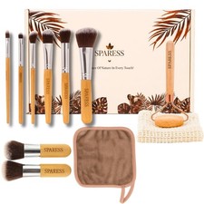 Eco Friendly Natural Gift Beauty Set Bamboo Makeup Brushes